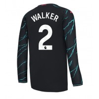 Camiseta Manchester City Kyle Walker #2 Tercera Equipación 2023-24 manga larga